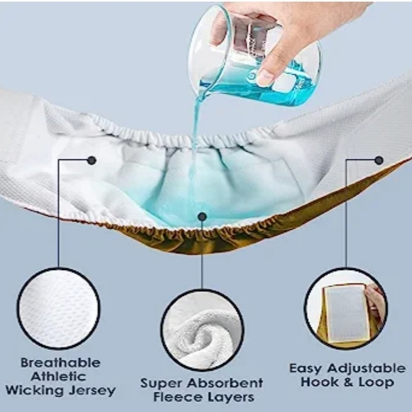 wegreeco Washable Dog Diapers - Washable Male Dog Belly Wrap - Pack of 3 - Picture 4 of 7